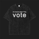 VOTE - Acid Wash Oversize T-Shirt
