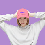 <3 - Unisex Distressed Cap