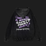 END GUN VIOLENCE - Acid Wash Oversize Hoodie
