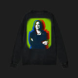 HALFTONE - Acid Wash Oversize Long Sleeve T-Shirt