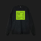 BRAT - Acid Wash Oversize Long Sleeve T-Shirt