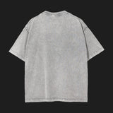 MADAM PRESIDENT - Light Grey - Acid Wash Oversize T-Shirt