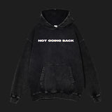 MIDDLE FINGER - Acid Wash Oversize Hoodie