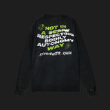 REPRODUCTIVE RIGHTS - Acid Wash Oversize Long Sleeve T-Shirt