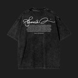 SIGNATURE - Black - Acid Wash Oversize T-Shirt