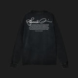 SIGNATURE - Acid Wash Oversize Long Sleeve T-Shirt
