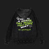 TAX BILLIONAIRES -  Acid Wash Oversize Hoodie