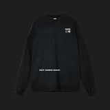 TAX BILLIONAIRES - Acid Wash Oversize Long Sleeve T-Shirt