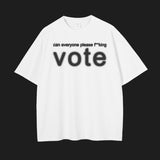 VOTE - Vintage Wash Drop Shoulder T-Shirt